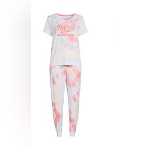 Plus size queen of‎ everything pullover tag-free top tapered leg pjs Set size 3X